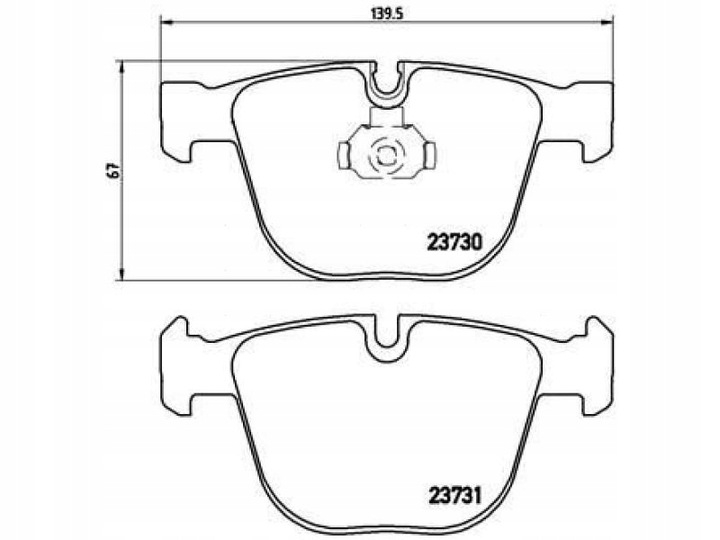 ZAPATAS PARTE TRASERA BMW 6 E64 3.0-5.0 04-10 E63 3.0-5.0 03-10 