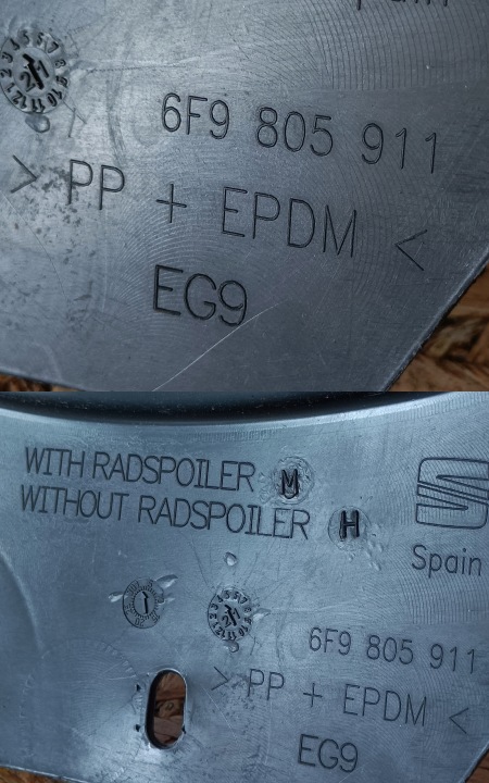 SEAT ARONA PASSAGE DE ROUE GAUCHE AVANT 6F9805911