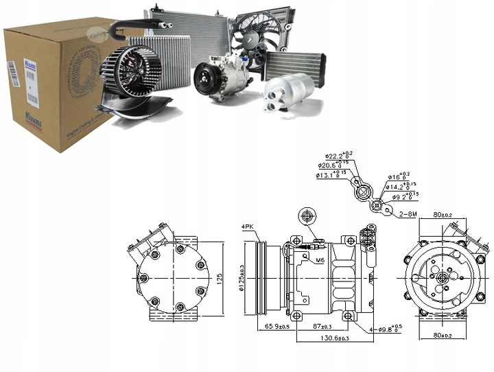 NISSENS 89164 COMPRESOR ACONDICIONAMIENTO 89164 NIS 89164 