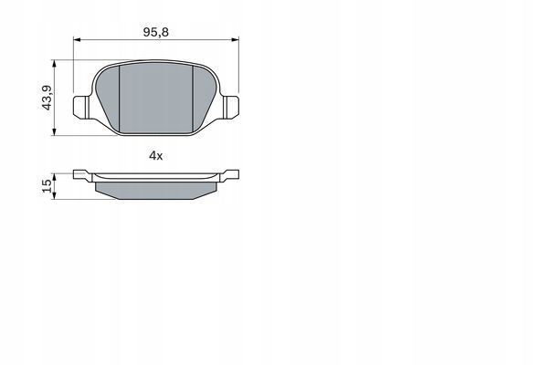 PLAQUETTES FREIN ALFA ROMEO 147 ARRIÈRE