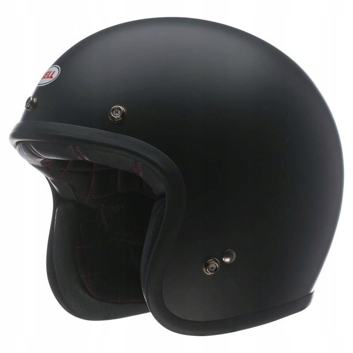 CASCO PARA MOTOCICLETA ABIERTO BELL CUSTOM 500 SOLID - NEGRO MATE CASCO M 