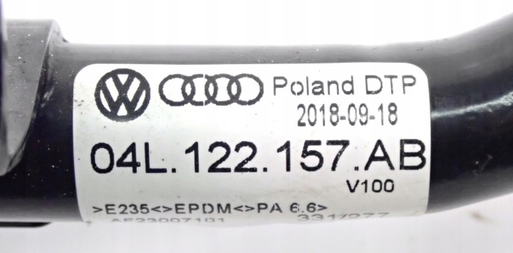 04L122157AB TUYAU FIL EAU AUDI A4 B9 8W 2019R