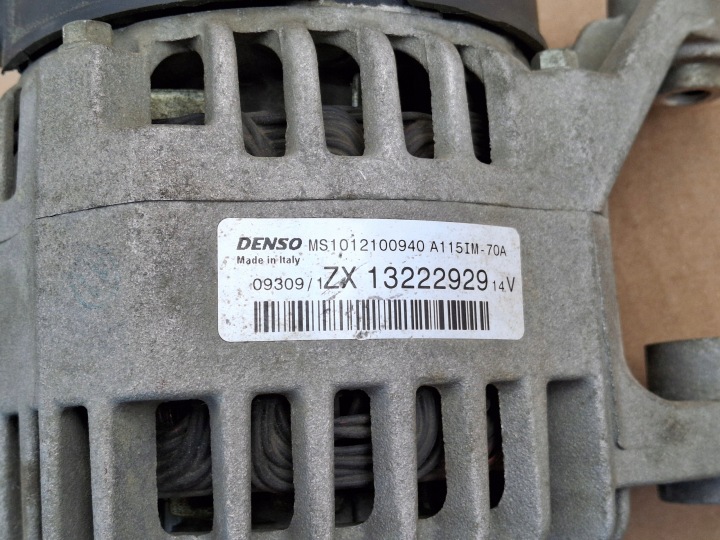 ALTERNATEUR OPEL OE 13222929