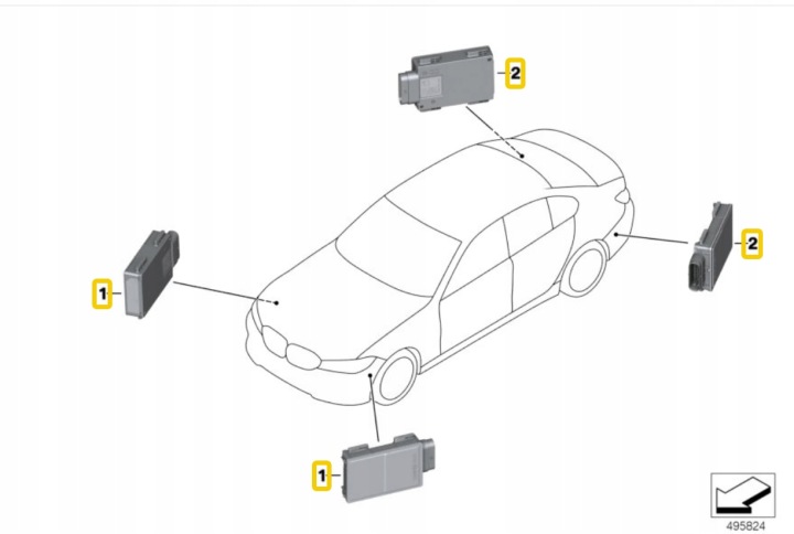 RADAR BMW 66326895290 66326892839 6895290 6892839