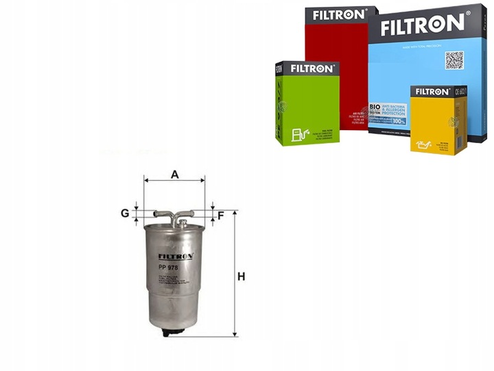 FILTRON FILTRO COMBUSTIBLES PP979/2 PARA HYUNDAI / KIA 