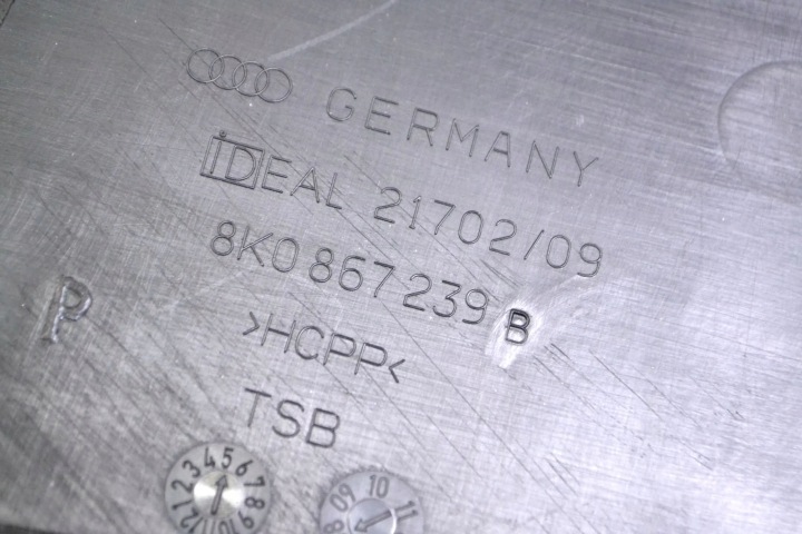 AUDI A4 S4 B8 8K 2008 GAUCHE CÔTÉ PROTECTION INFÉRIEURE MONTANTS B