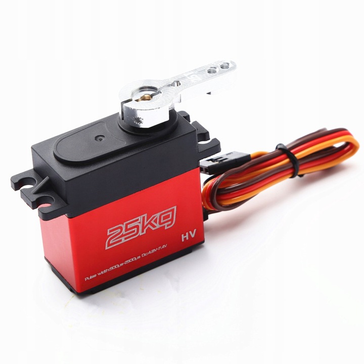 HAUT MOMENT ROTATIF 25KG SERVO CYFROWE 25T ÉTANCHE IP66 VERS SAMOLOTU LODZI AUTOMOBILE RC