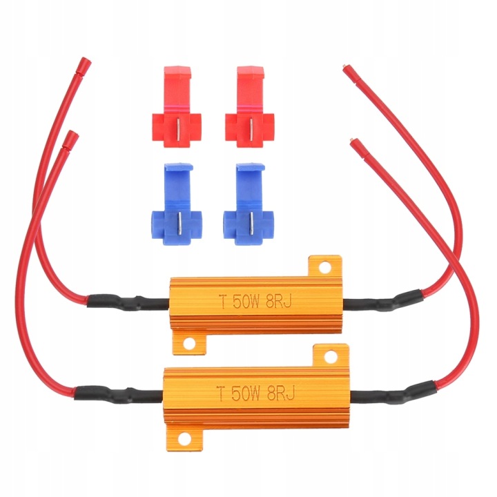 2 PCS 50W 8OHM RÉSISTANCE OBCIAZENIA DRUTOWEGO