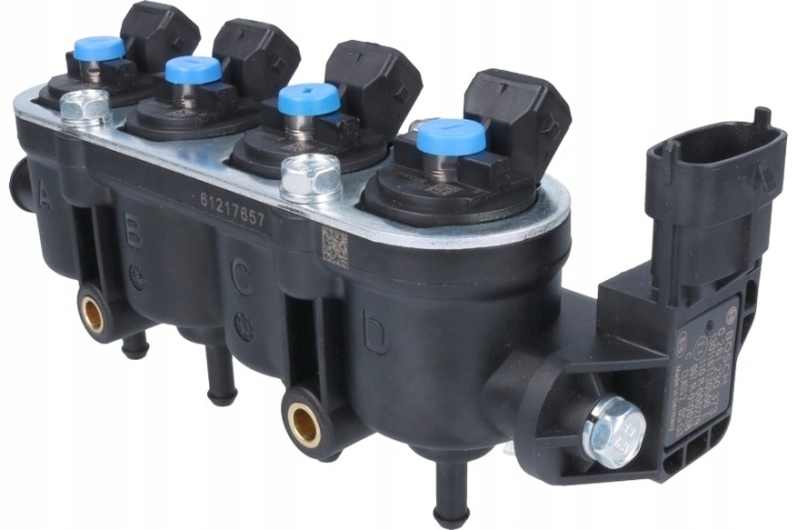 MOULURE INJECTEURS GAZ LANDI RENZO MED 4 PISTONS BLEUE AVEC CZ