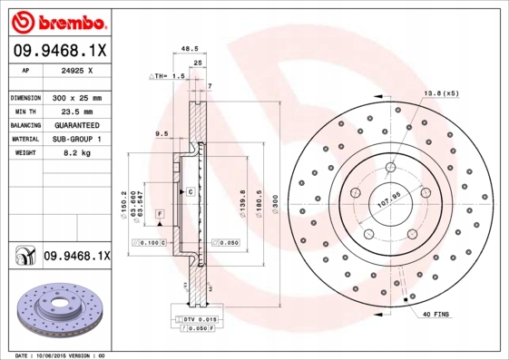 DISCOS ZAPATAS PARTE DELANTERA BREMBO FORD FOCUS II DESCAPOTABLE 