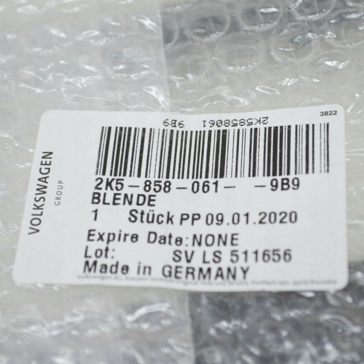 ORIGINAL OBCINANE NOIR VW CADDY 2K 2011 2015 2K5858061 9B9