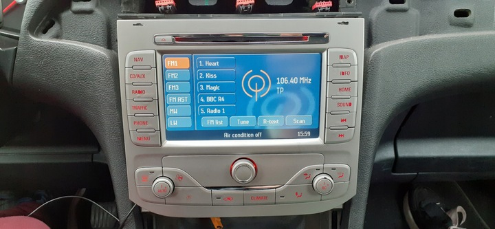 FORD FOCUS MK2 FACELIFT KUGA MK1 C-MAX FACELIFT RADIO BIG NAVIGATION NX 2009 YEAR CODE 