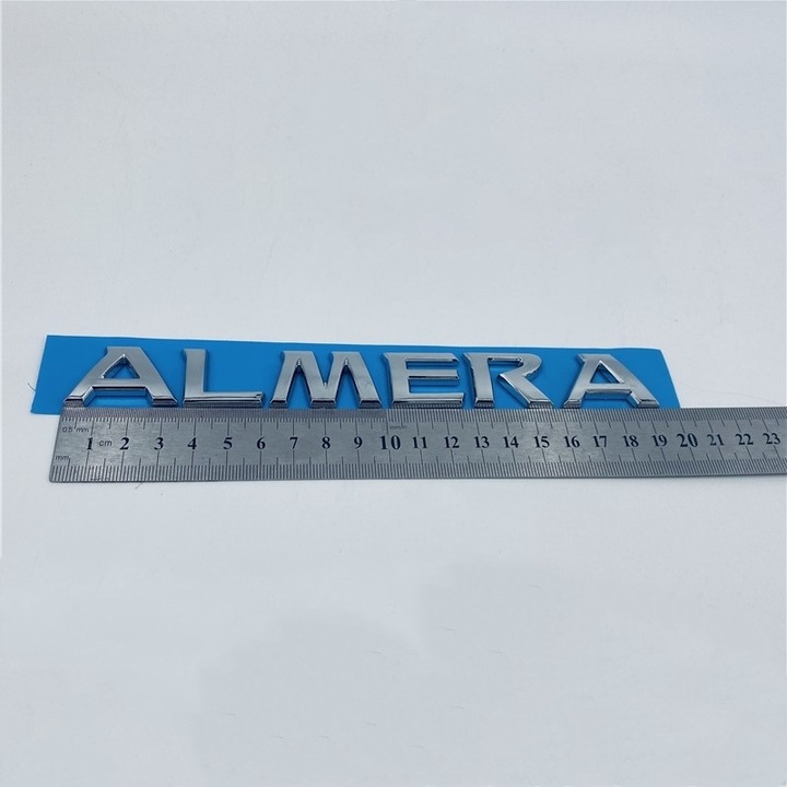 EMBLEMA INSIGNIA PEGATINAS PARA NISSAN ALMERA-SREBRO 