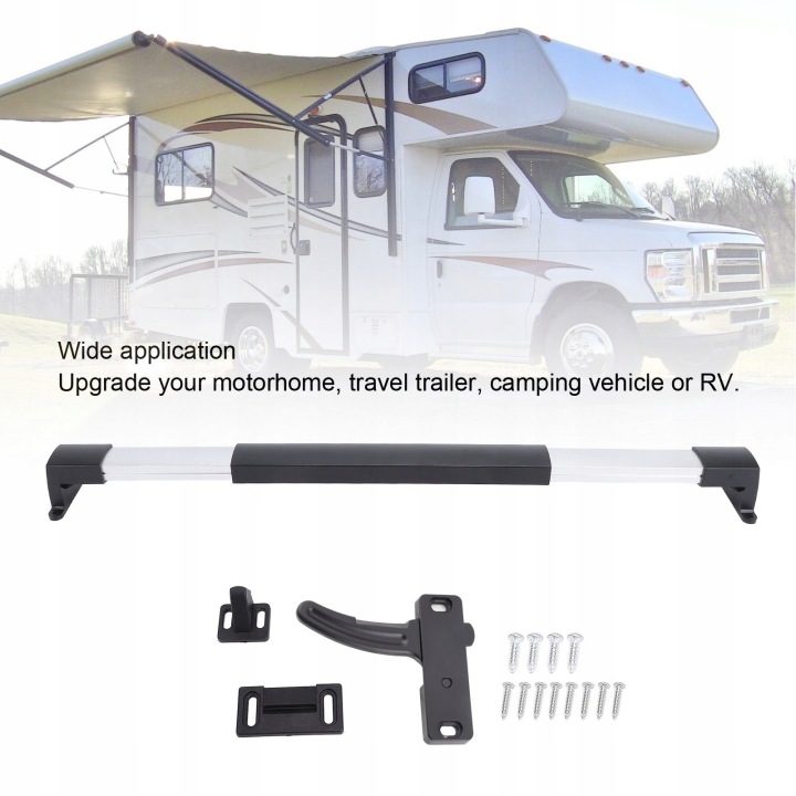 20PCS RV SCREEN DOOR ZATCHNIJ NOIR MÉTALLIQUE KIT VERS POIGNÉES KIT JB