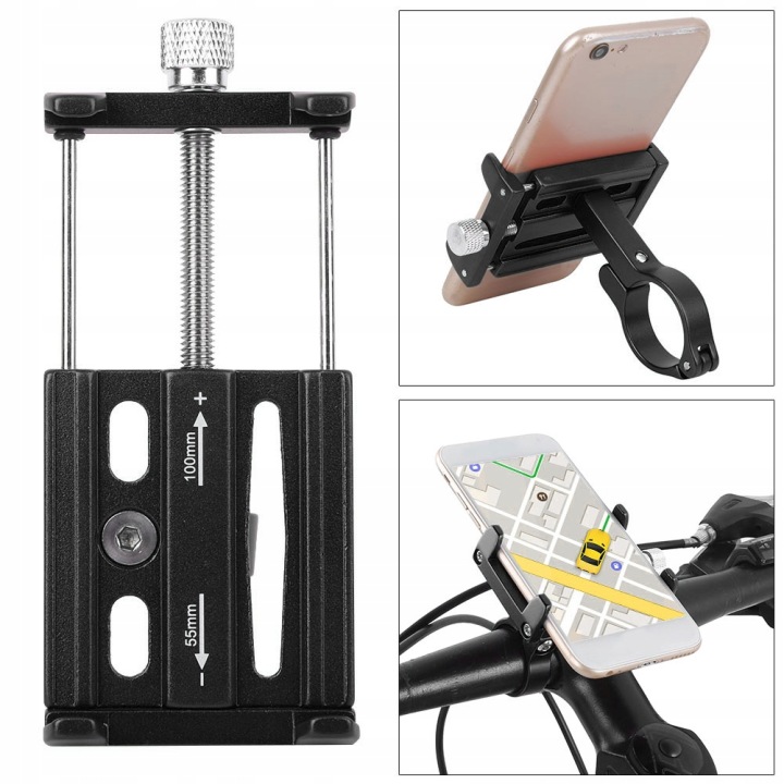 KR01 ALUMINIUM POSIADACZ TÉLÉPHONE KOMORKOWEGO AGRAFE PORTABLE VÉLO DC