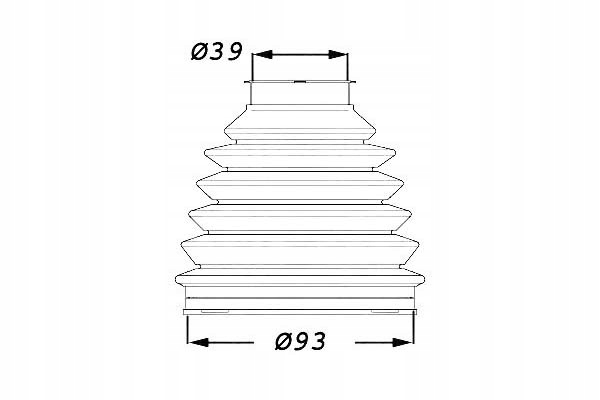 1900015_A PROTECTION ARTICULATION EXTÉRIEUR PEUGEOT 407 (04-