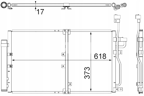 MAHLE CONDENSADOR DE ACONDICIONADOR CHEVROLET CAPTIVA OPEL ANTARA A 2.0D 