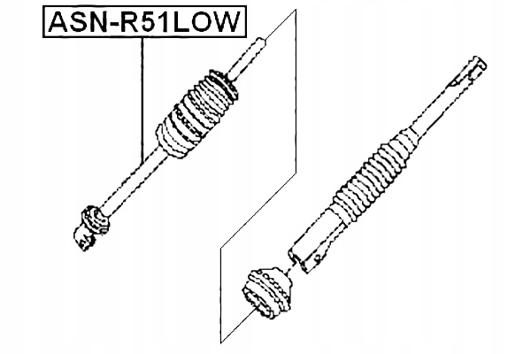 935 558_B ARBRE DE TRANSMISSION DIRECTION INFÉRIEUR NISSAN