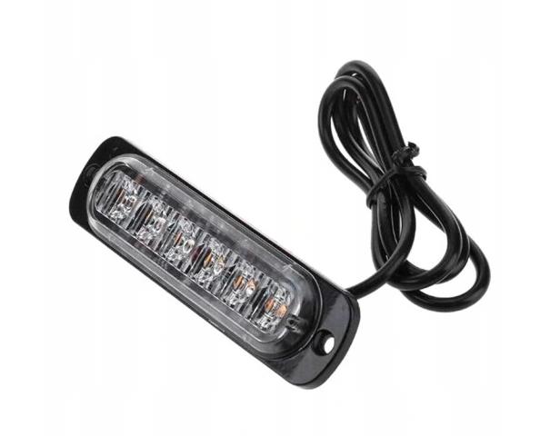 4 FARO LUZ DE POSICIÓN STROBO 6 DIODO LUMINOSO LED 12V-24V POMARANCZOWA 