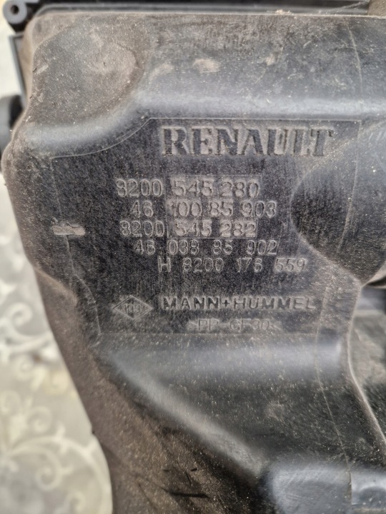 CHÂSSIS FILTRE AIR RENAULT MEGANE II SCENIC II 1.9 DCI 8200545280