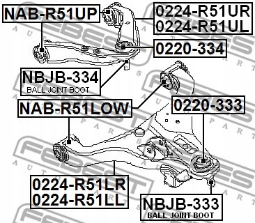 FEBEST NAB-R51LOW COUSSINET LEVIER photo 3 - milautoparts-fr.ukrlive.com