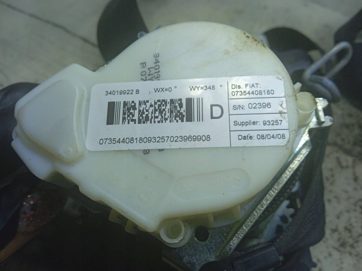 CEINTURES DE SÉCURITÉ 33055165B 33055166B FIAT BRAVO
