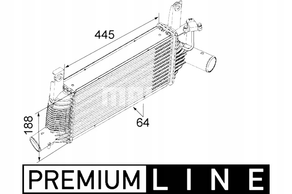 MAHLE INTERCOOLER RADUADOR AIRE DE ADMISIÓN NISSAN NP300 NP300 