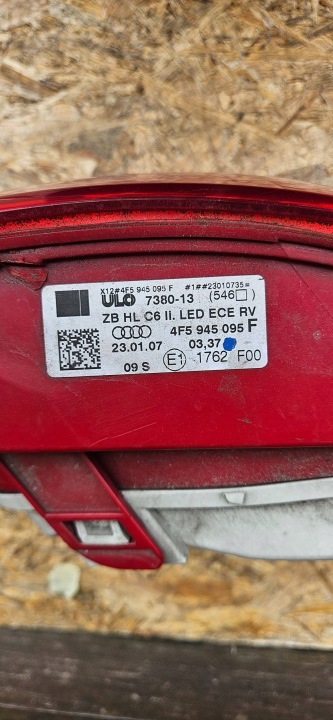 AUDI A6 C6 4F5 BERLINE PHARE GAUCHE ARRIÈRE 4F5945095F ORIGINAL