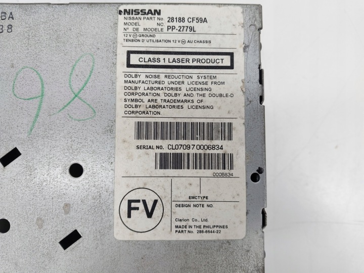 RADIO D'USINE CD 28188CF59A NISSAN 350Z LIFT