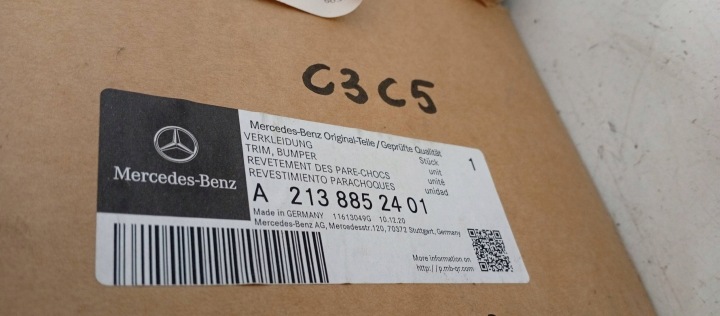 A2138852401 MERCEDES E-KLASA W213 AMG DIFFUSEUR SPOILER PARE-CHOCS ARRIÈRE ARRIÈRE
