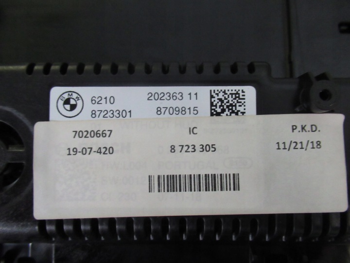 BMW G30 G05 G11 G01 COMPTEUR COMPTEUR LED 8723301