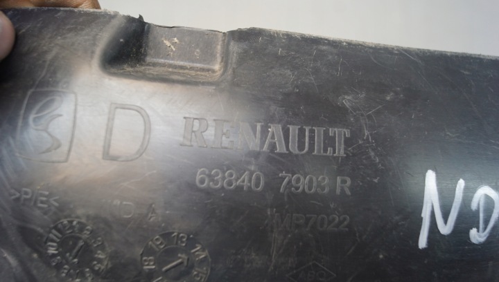 PASSAGE DE ROUE DROIT AVANT DACIA SANDERO II 638407903R