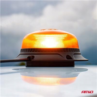 PHARE AVERTISSEMENT BRILLANT BARRE LED 18 LED AIMANT