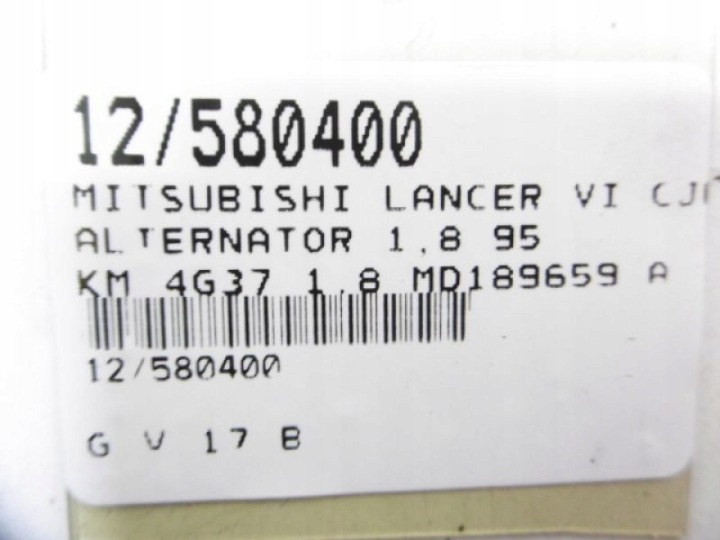 LANCER VI ALTERNATEUR 1,8 MD189659 A2T38892