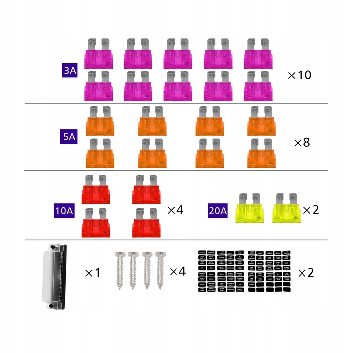 BLOQUE FUSIBLES UNIVALX12 RANURA CUERPO 