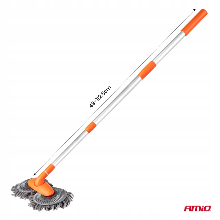 BROSSE TÉLESCOPIQUE VERS LAVAGE VOITURES VOITURE MARCHE ARRIÈRE AVEC MIKROFIBRA GABKA
