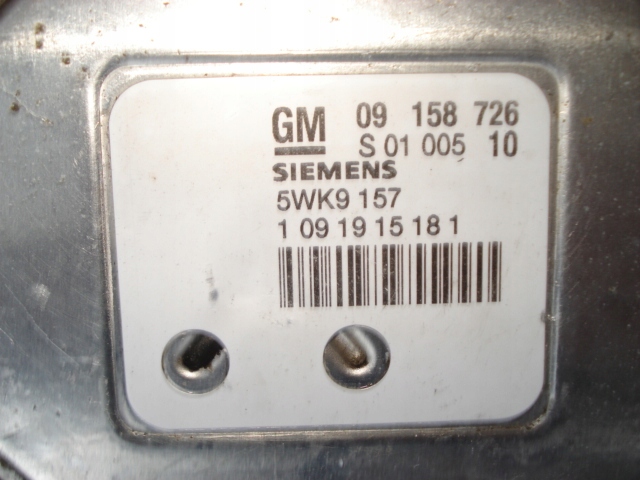 CONTRÔLEUR ORDINATEUR MOTEUR 09158726 5WK9157 OPEL ZAFIRA A 1.8 16V EN TRÈS BON ÉTAT