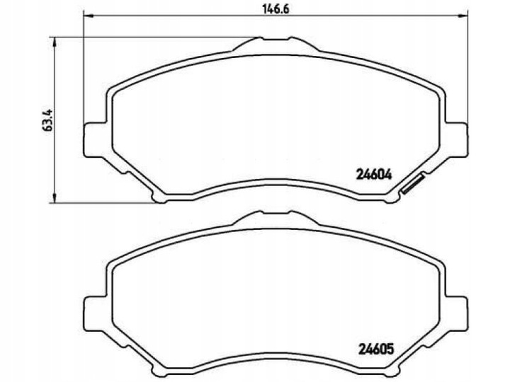 ZAPATAS PARTE DELANTERA VW ROUTAN 3.6-4.0 08-13 