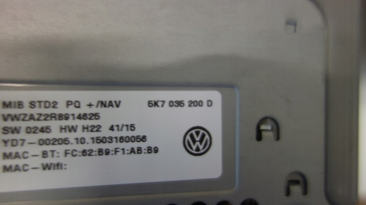 VW SEAT SKODA RADIO 5K7035200D