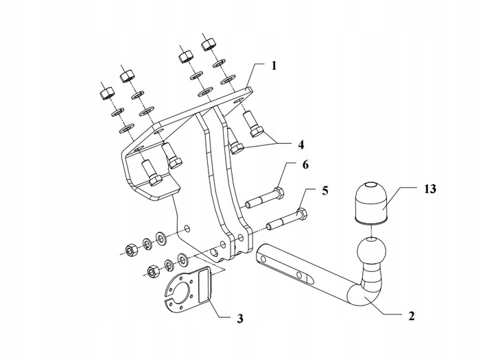 BARRA DE REMOLQUE GANCHO DE REMOLQUE + JUEGO DE CABLES PARA MERCEDES G W461 W463 