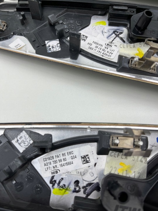 MERCEDES W218 CLS BAGUETTES DÉCORS PORTES BOIS A2187205880 A2187203080