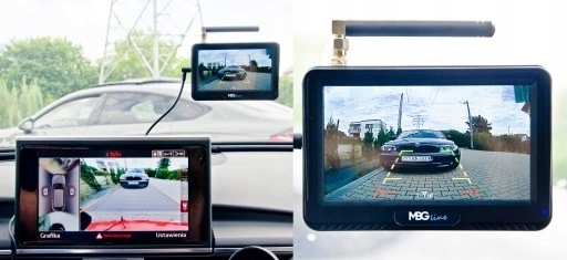 BEZPRZEWODOWY JUEGO RETROVISOR CÁMARA LCD HD 4,3'' 