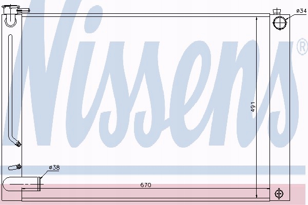 NISSENS 64660 RADIATEUR SYSTÈME REFROIDISSEMENT MOTEUR