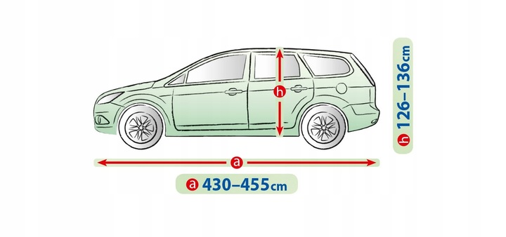 FORRO TOLDO HATCHBACK UNIVERSAL 430-455CM 