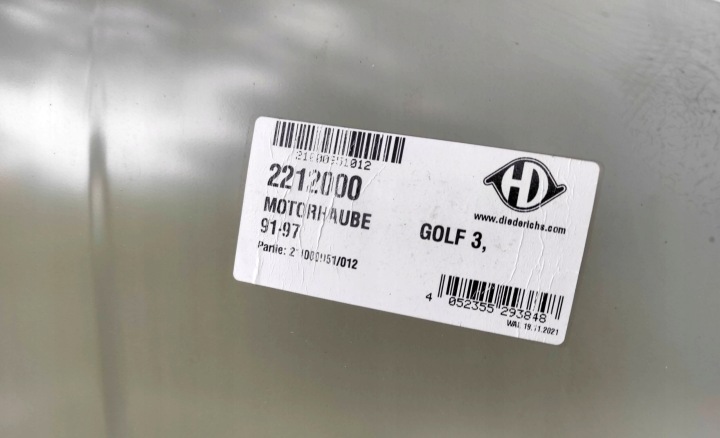 DIEDERICHS 2212000 COUVERCLE CHAMBRES MOTEUR