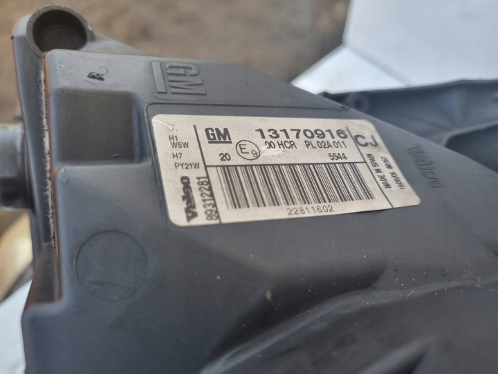 PHARE DROITE AVANT PP OPEL VECTRA C LIFT RESTYLAGE 13170916 EUROPE EUROPE