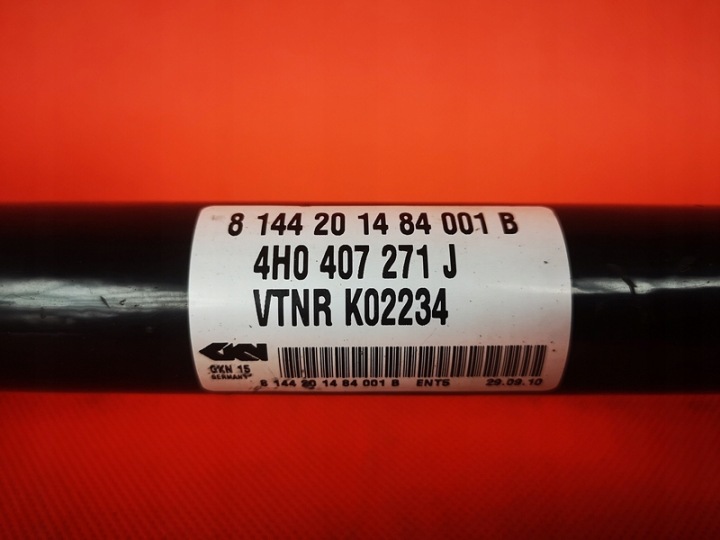 AUDI A8 4H 3.0 TDI DSG DEMI-ARBRE AVANT JOINTS DE TRANSMISSION 4H0407271J