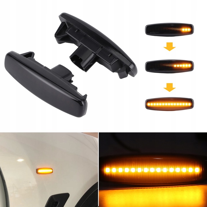 2 PIEZAS DYMNE LAPARA OBRYSOWE DIOPARA LUMINOSO LED LUCES DIRECCIONALES PASUJACE PARA INFINITI EX25 