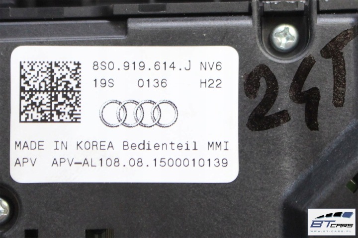 AUDI TT KIT MMI MIB2 LECTEUR DE CARTE PANNEAU 8S0919614J 8S0035021H POMMEAU DE VITESSE TOUCHPA