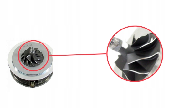 NOYAU NOYAU TURBINES VERS AUDI RS4, 2.7B, 5304-970-0025, 5304-970-0026